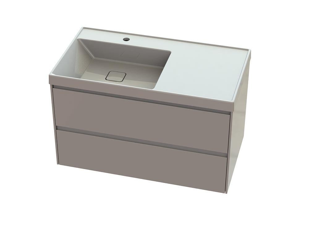 Тумба Олівія з умивальником Тукан А100М Білий матовий (2365597195)