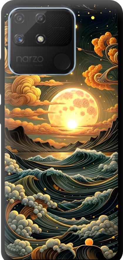 Чехол на Realme Narzo 50A Арт волны (6332b-2514-42517) Чехол на Realme Narzo 50A Арт волны (6332b-2514-42517)