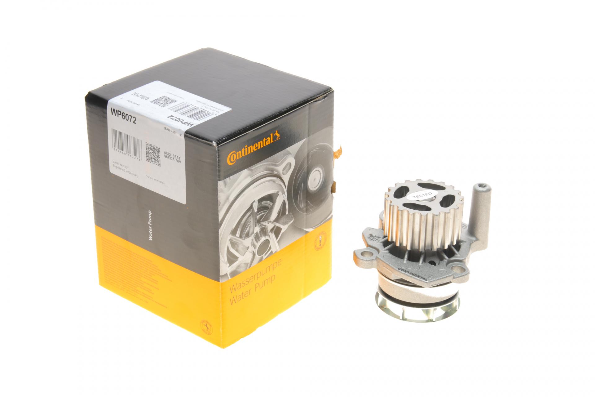 Помпа води Continental VW Crafter 2.0TDI 11-/T5 2.0TDI/BiTDI 09-/Caddy III 1.6TDI/2.0TDI 10- - WP6072 (25590075)