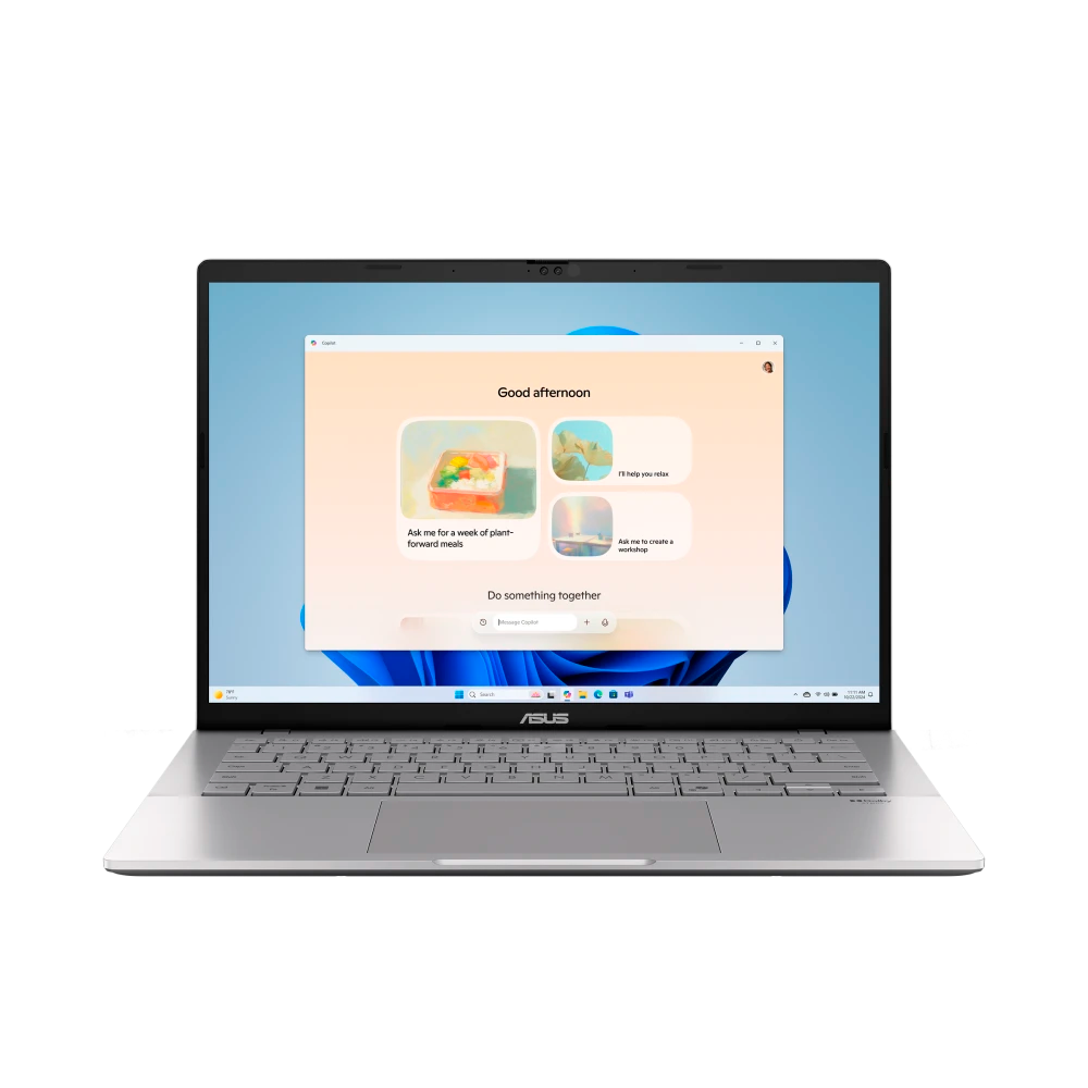 Ноутбук Asus VivoBook S14 S3407VA-LY100 Intel Core Ultra 7 240H 16 Гб 1 Тб SSD UHD Graphics DOS Cool Silver (90NB1681-M008M0)