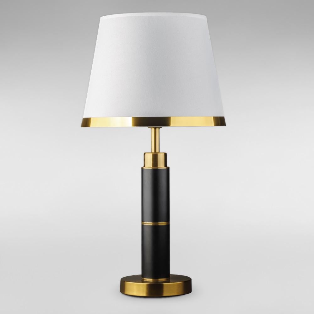 Лампа настільна з абажуром Light House DL-18852/1T Чорний/Бронзовий/Білий