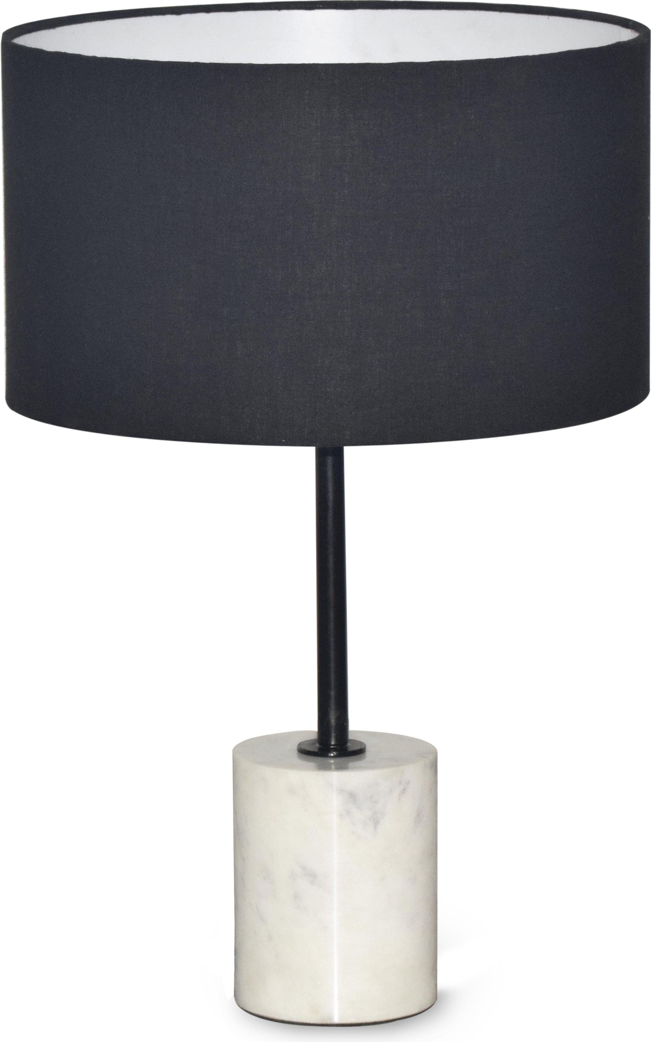 Лампа настільна Lucid Black finish white marble (16072)