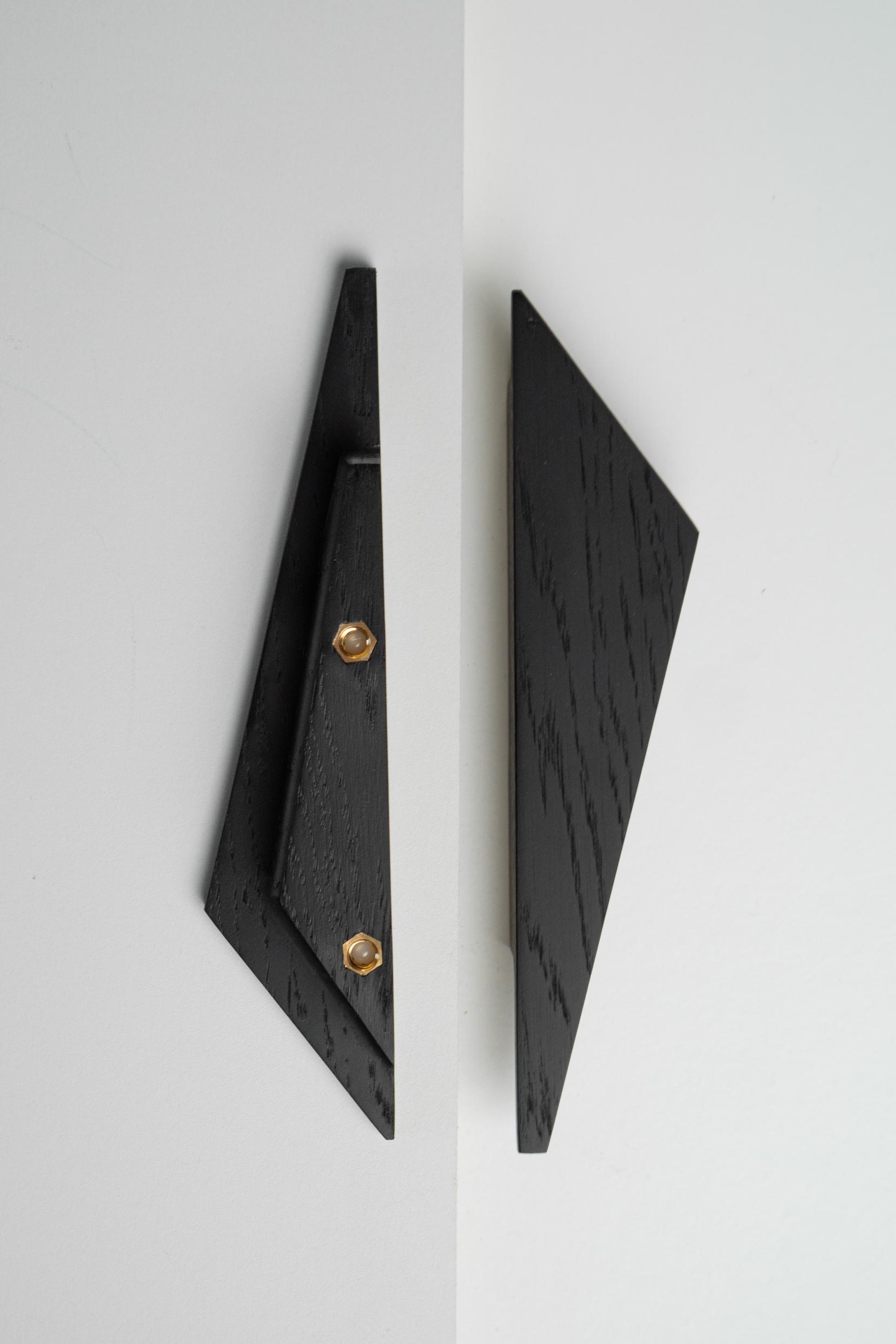 Меблева ручка Triagle із дерева комплект 183 мм Black - фото 4 Меблева ручка Triagle із дерева комплект 183 мм Black - фото 4