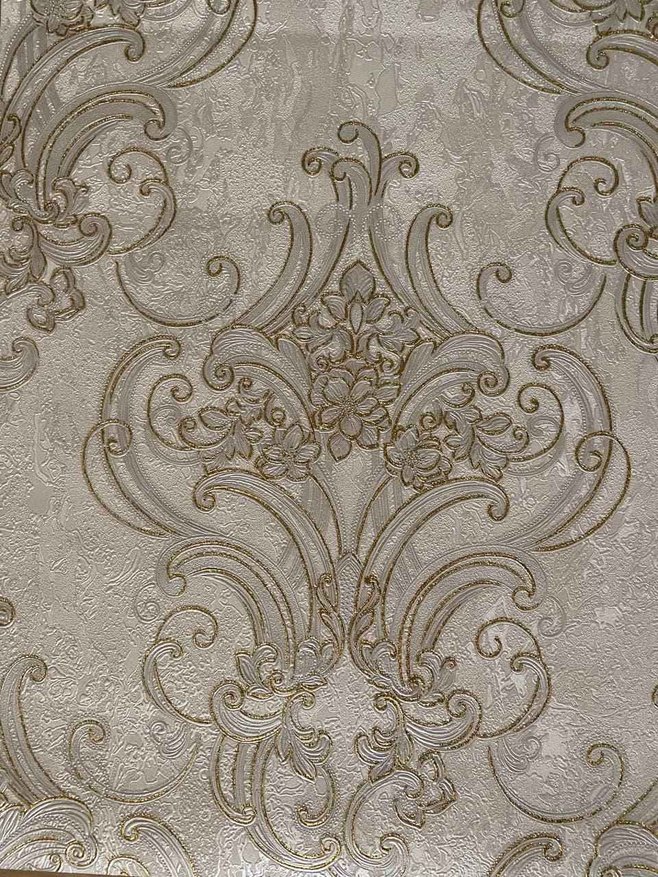 Обои виниловые горячего тиснения Слов'янські шпалери 9009-10 Шарлиз под шелк на флизелиновой основе 1,06х10 м (4823114900990)