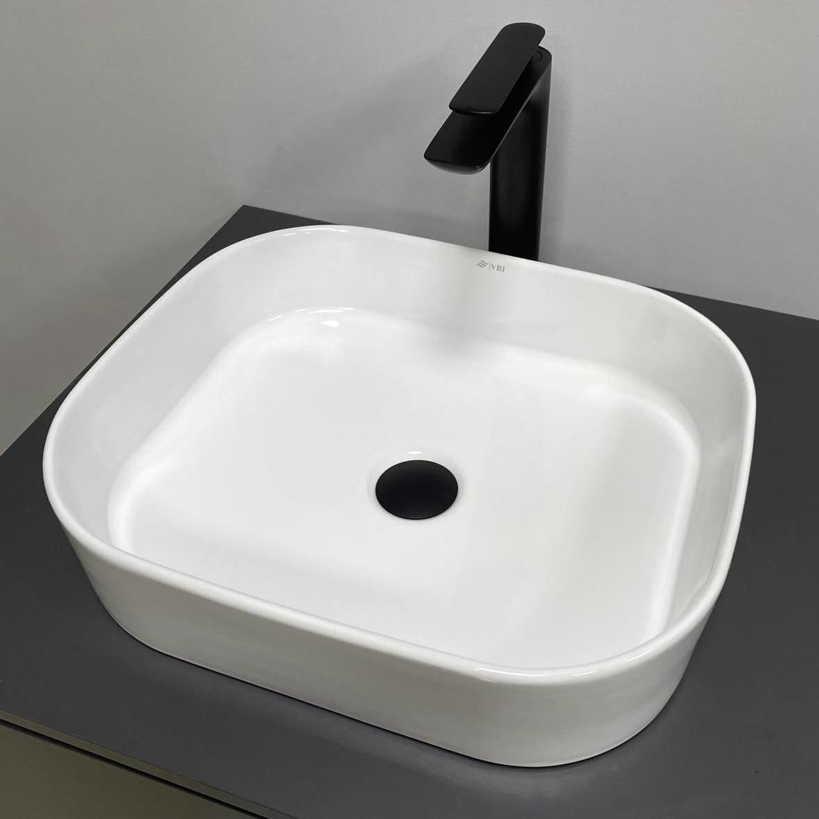 Умивальник накладний VBI VEStone 45 White (2808389313)