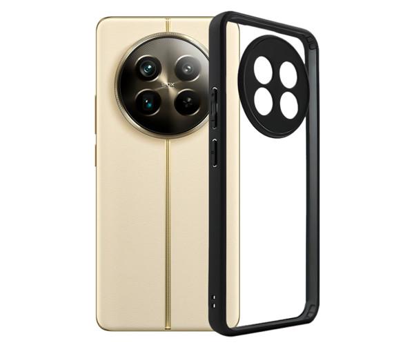 Чехол-накладка TPU Go Boy Case для Realme 12 5G / 12X Прозрачно-Чёрный Чехол-накладка TPU Go Boy Case для Realme 12 5G / 12X Прозрачно-Чёрный