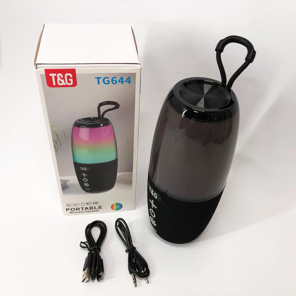 Колонка портативна TG644 5W з RGB підсвічуванням та ремінцем Чорний - фото 6 Колонка портативна TG644 5W з RGB підсвічуванням та ремінцем Чорний - фото 6