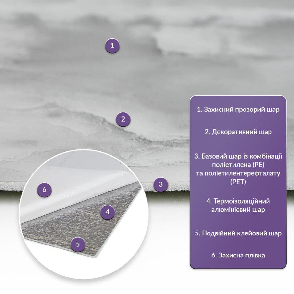 Плитка самоклеящаяся стеновая PET 600x300x2 мм (SW-00001681) - фото 2 Плитка самоклеящаяся стеновая PET 600x300x2 мм (SW-00001681) - фото 2