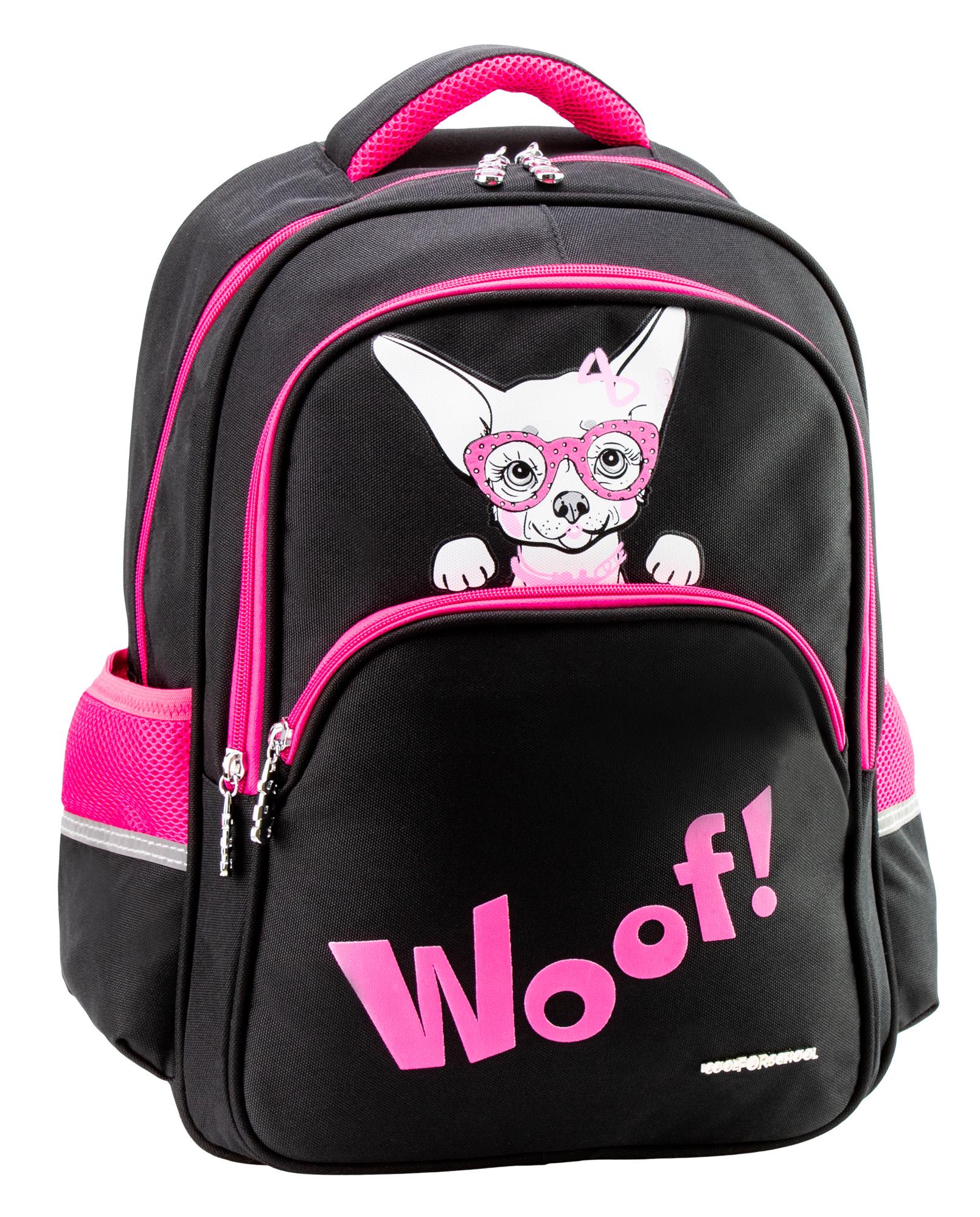 Рюкзак школьный Cool For School 43x30x17 см 16-25 л Черный (CF86737-02)