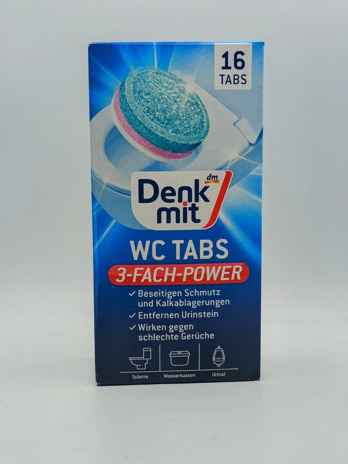 Таблетки для чистки унитаза и бачка Denkmit WC Reiniger Tabs 16 шт.