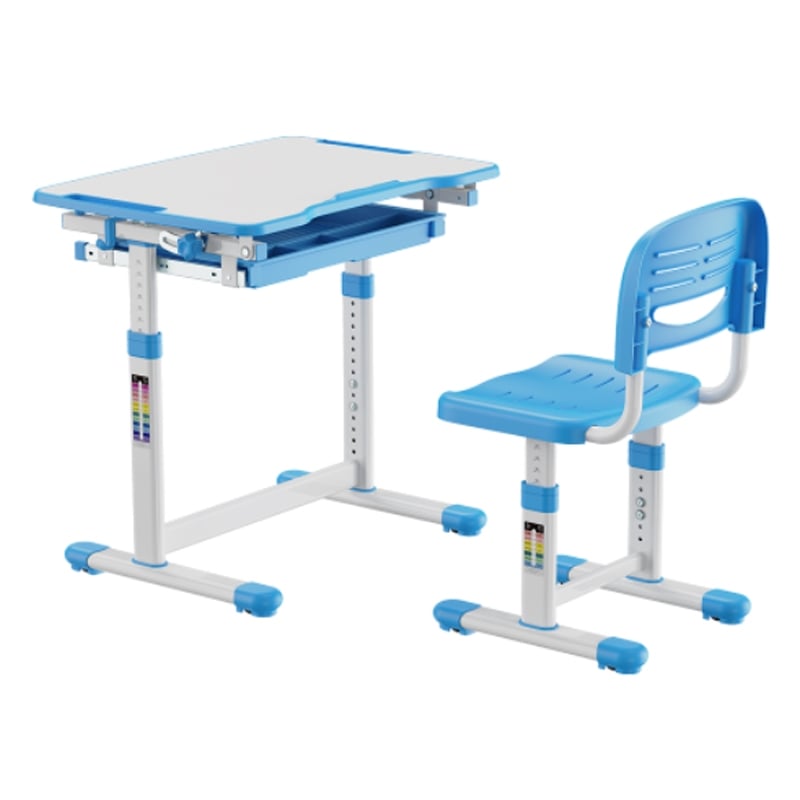 Комплект-трансформер детский EQUIPIFY B207EDU парта и стул с регулировкой высоты Blue (28690247)