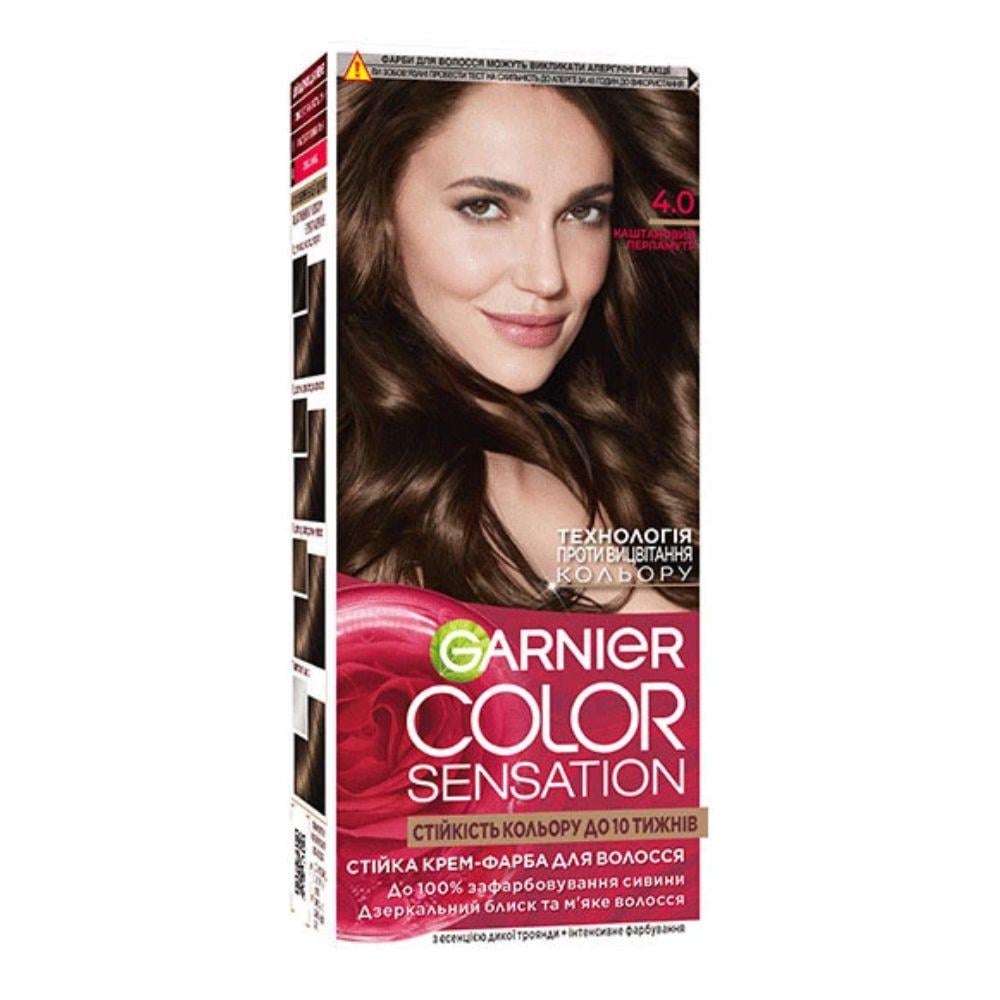 Крем-краска для волос Garnier Sensation Color оттенок 4.0 Крем-краска для волос Garnier Sensation Color оттенок 4.0