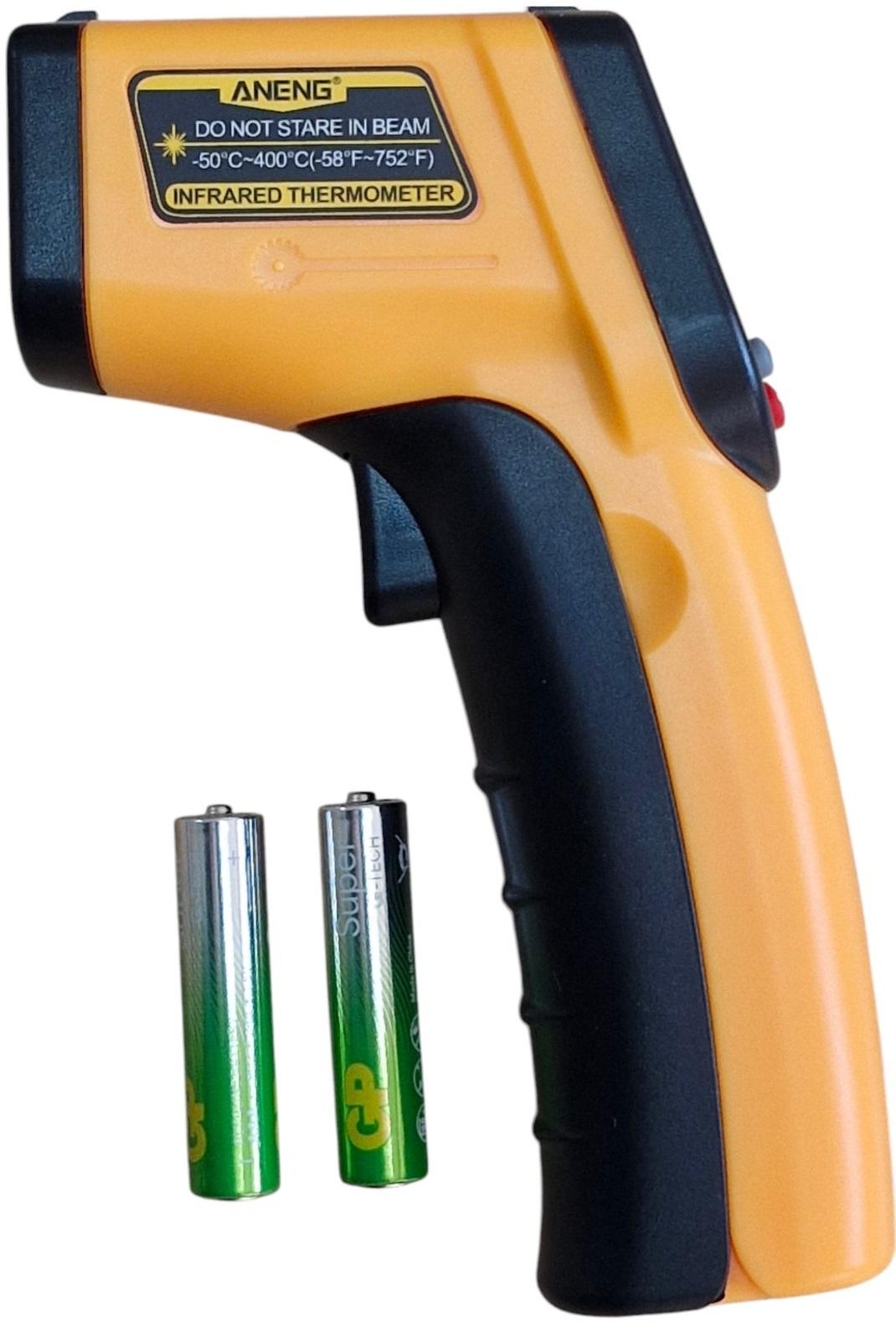 Термометр безконтактний цифровий ANENG від -50 до +400°C з лазерним покажчиком Aneng TH201 2 батареї (96031091)