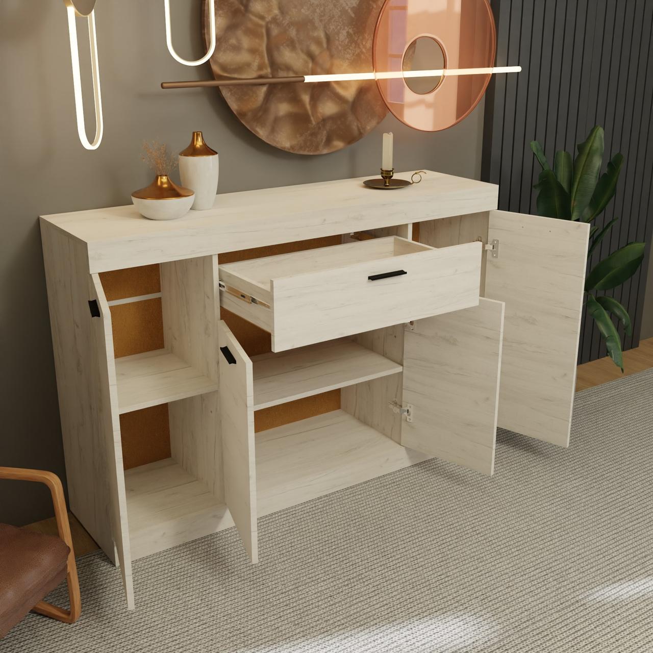 Комод Эверест с дверью и ящиком Соната-7 140х38х94 см - фото 3 Комод Эверест с дверью и ящиком Соната-7 140х38х94 см - фото 3