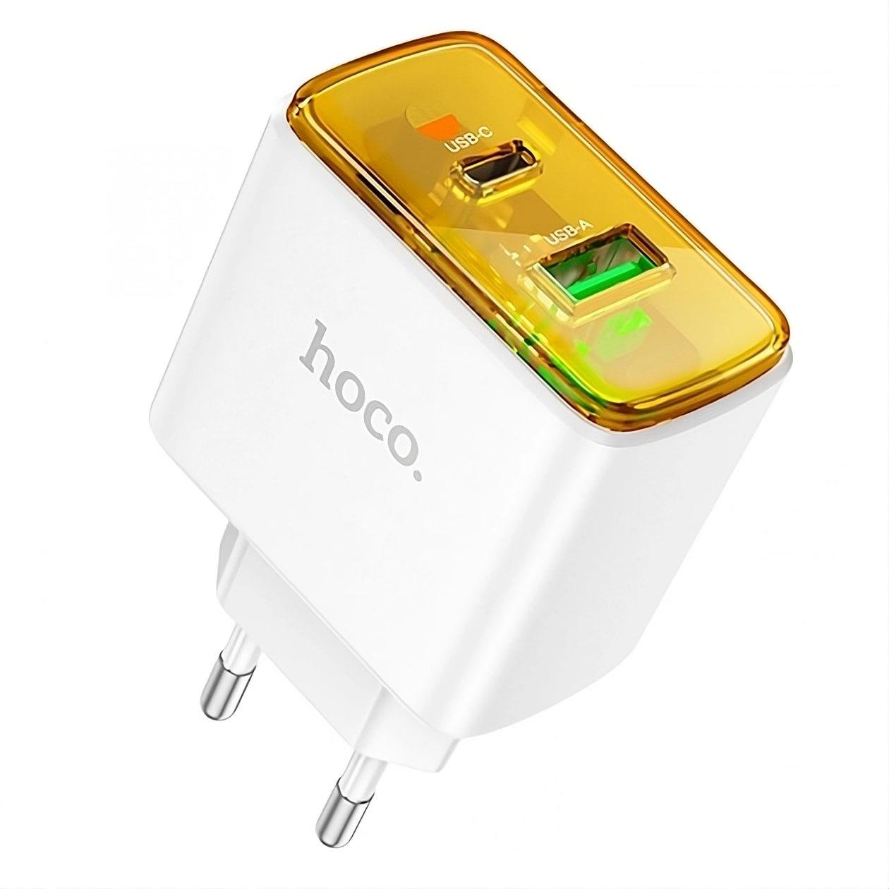 Сетевая зарядка Hoco CS42A Amanecer PD30W+QC3.0 White