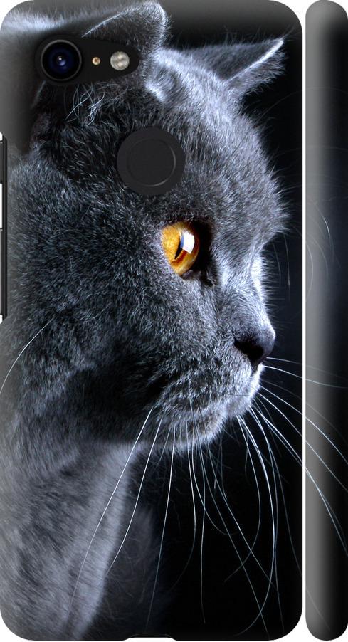 Чехол на Google Pixel 3 Красивый кот (3038m-1528-42517)