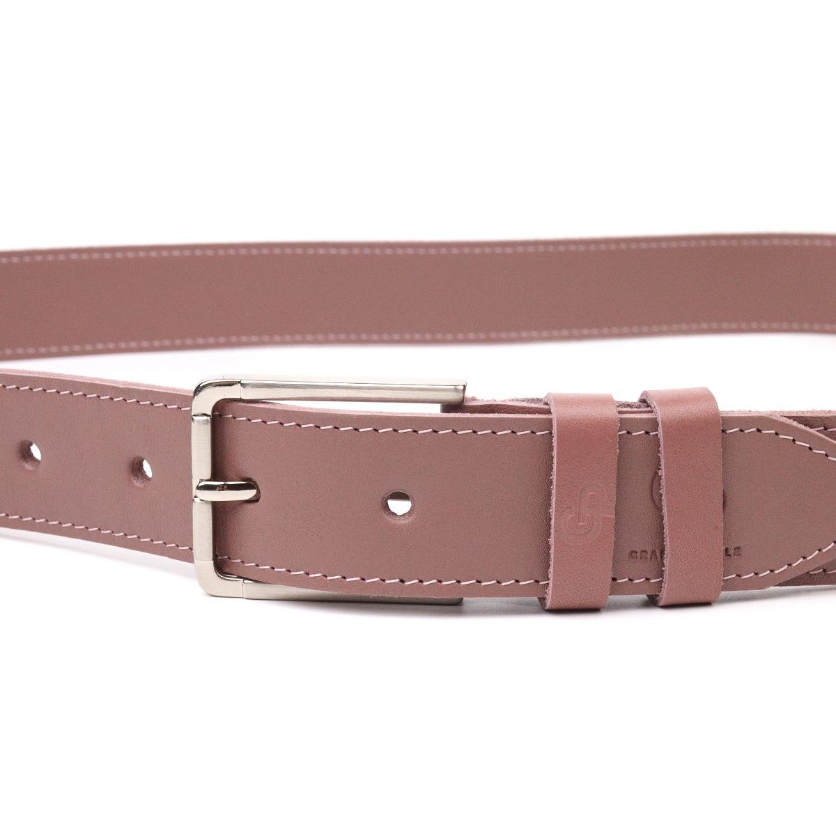 Ремінь жіночий шкіряний Grande Pelle Leather Belt 21459 Рожевий - фото 2