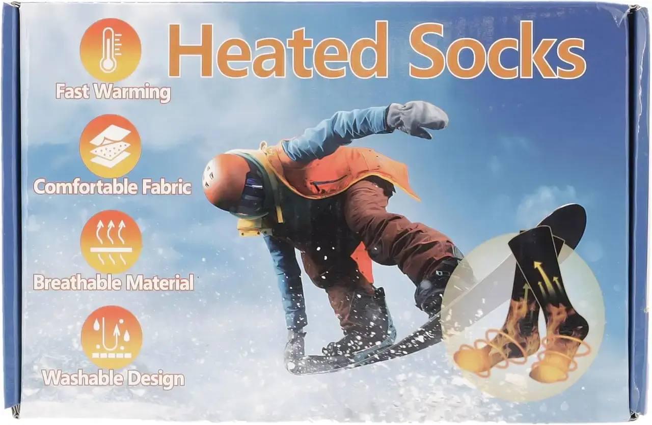 Шкарпетки зимові з підігрівом Electric Heated Socks р. 40-45 акумулятори 2 шт. 35-65°C/4000 mAh (23320570)