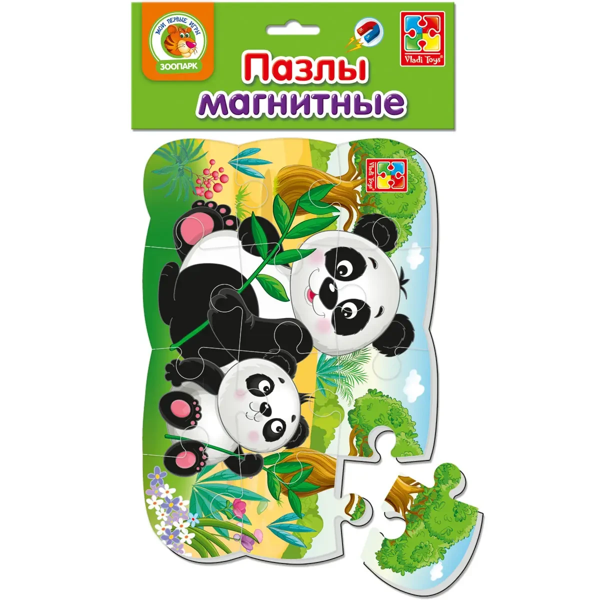 Комплект пазлів на магніті Vladi Toys А5 Зоопарк. Мама та малюк 12 ел. 4 шт. - фото 2 Комплект пазлів на магніті Vladi Toys А5 Зоопарк. Мама та малюк 12 ел. 4 шт. - фото 2