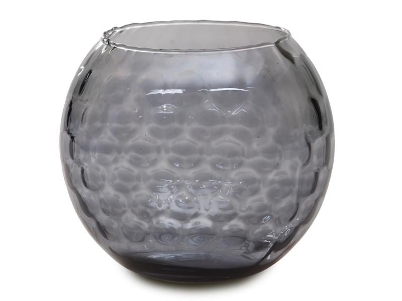 Настольная стеклянная ваза Franco Соты 16 см Черный