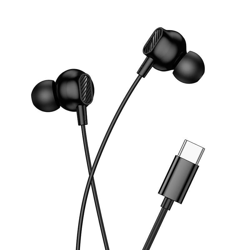 Наушники проводные вакуумные Hoco M117 Type-C с микрофоном и кабелем 1,2 м Черный (26813) Наушники проводные вакуумные Hoco M117 Type-C с микрофоном и кабелем 1,2 м Черный (26813)