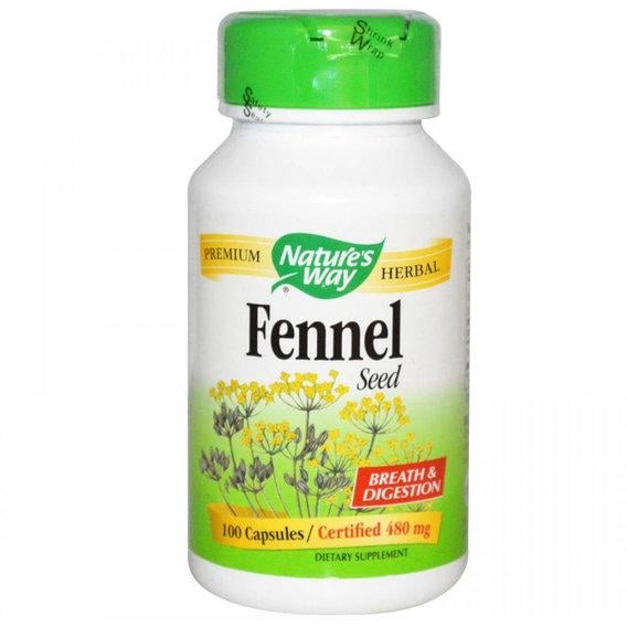 Ферменты травяные Nature's Way Fennel Seed 480 мг 100 капс. (000002555)