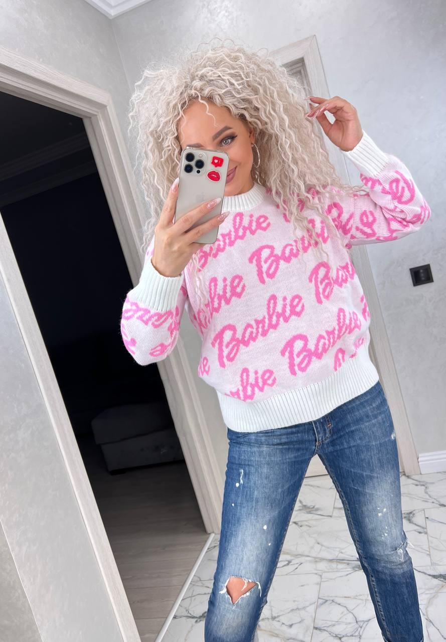 Свитер женский Barbie р. 42-50 Белый (1692)