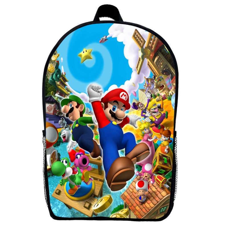 Шкільний рюкзак Супер Маріо School Gear bag Mario 06 39х27х14 см 14 л Чорний (2305187858)