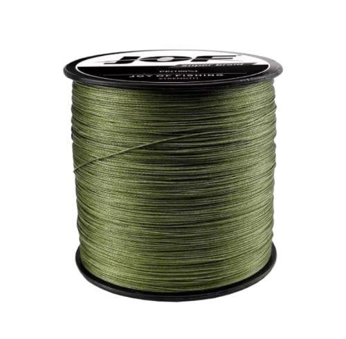 Нить плетеная JOF четырехжильный шнур для рыбалки 300 м 0,23 мм Хаки