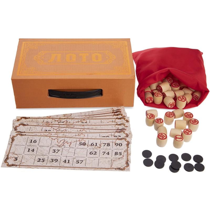 Настольная игра лото SP-Sport IG-8820 в подарочной картонной коробке 23x13x7,5 см Бронзовый (IG-8820_Бронзовый)