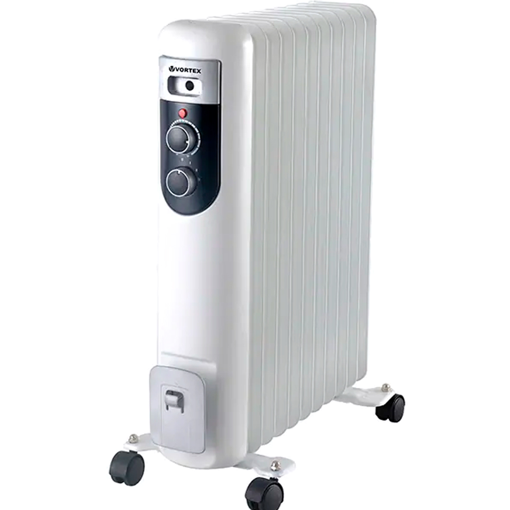 Радиатор масляный VORTEX VO4220 9 ребер 3 уровня мощности 2000 Вт