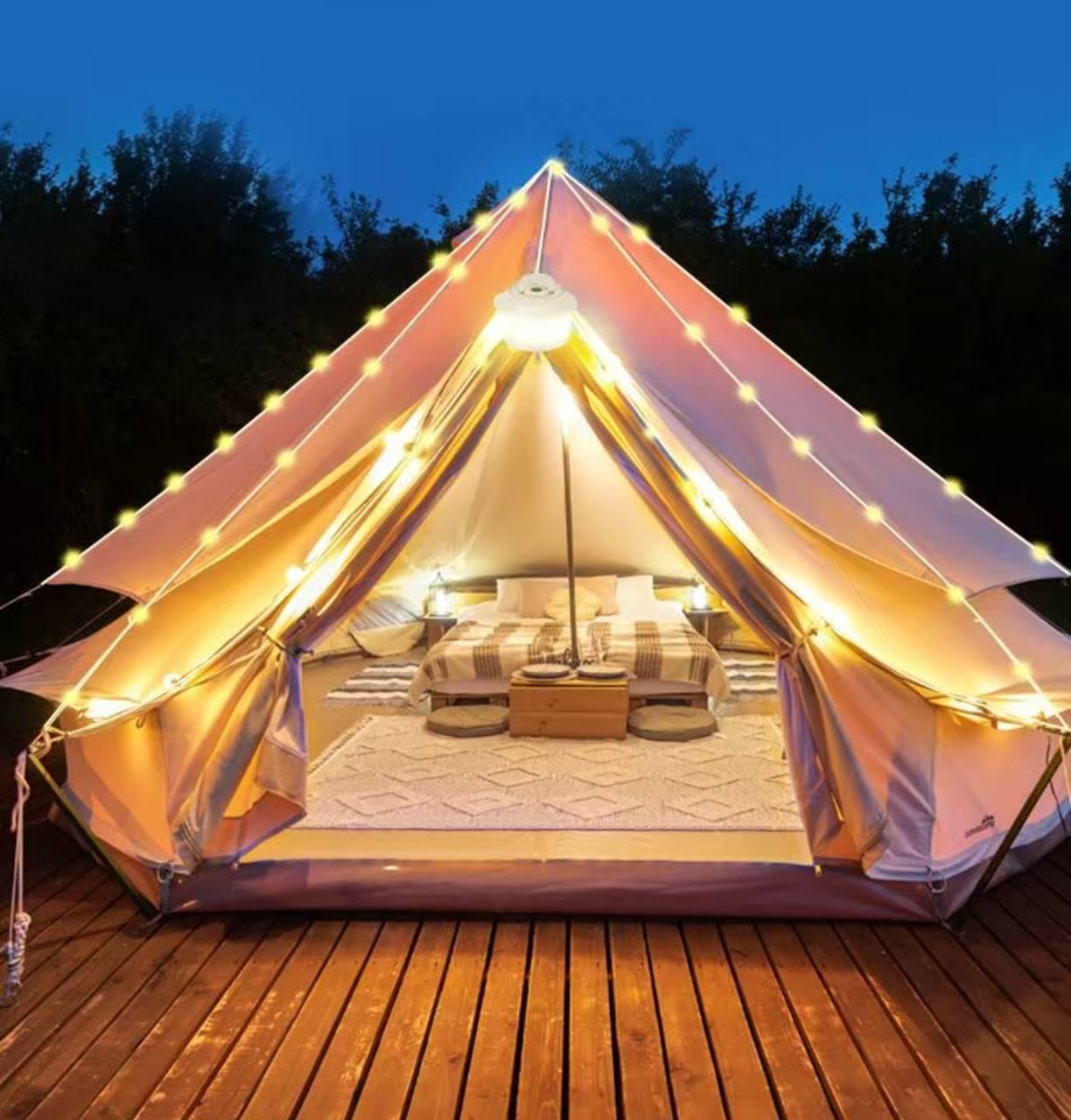 Лампа кемпинговая аккумуляторная светодиодная 2в1 с гирляндой 20 м (u5u-ts8-od0) - фото 2 Лампа кемпинговая аккумуляторная светодиодная 2в1 с гирляндой 20 м (u5u-ts8-od0) - фото 2