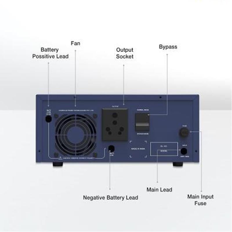 Гибридный инвертор LUMIN0US LCD800W Sine Wave с дисплеем UPS преобразователь 12/220В (09962c1f) - фото 6