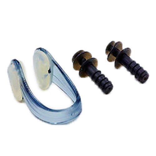 Беруші для плавання та затискач для носа HN-5 Чорний (60429053) - фото 1