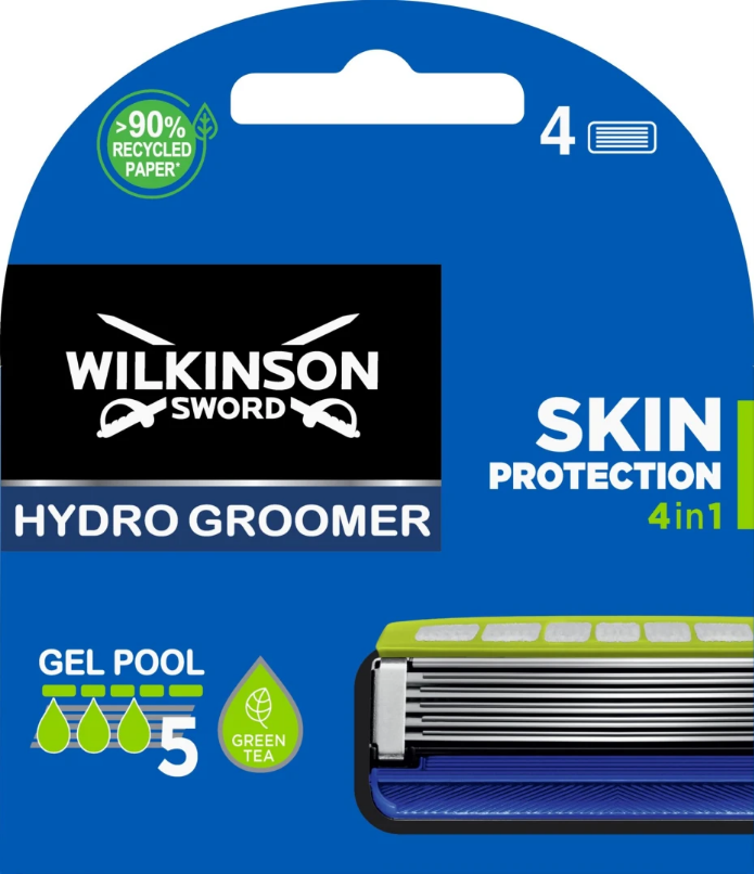 Картриджі для гоління Wilkinson Sword Hydro 5 Groomer Skin Protection 4 шт. (W00231)