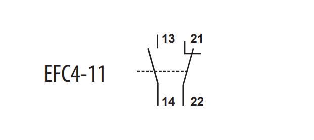 Контакт додатковий ETI EFC4-11 1NO+1NC (4641541) - фото 2