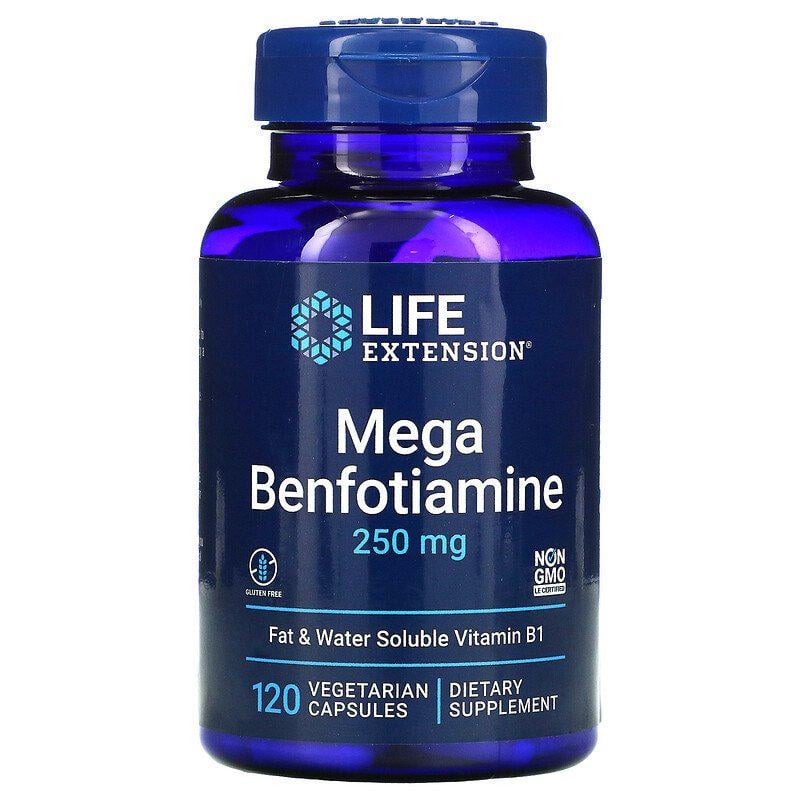 Бенфотиамин Life Extension Mega Benfotiamine 250 мг 120 капсул (1215908753)