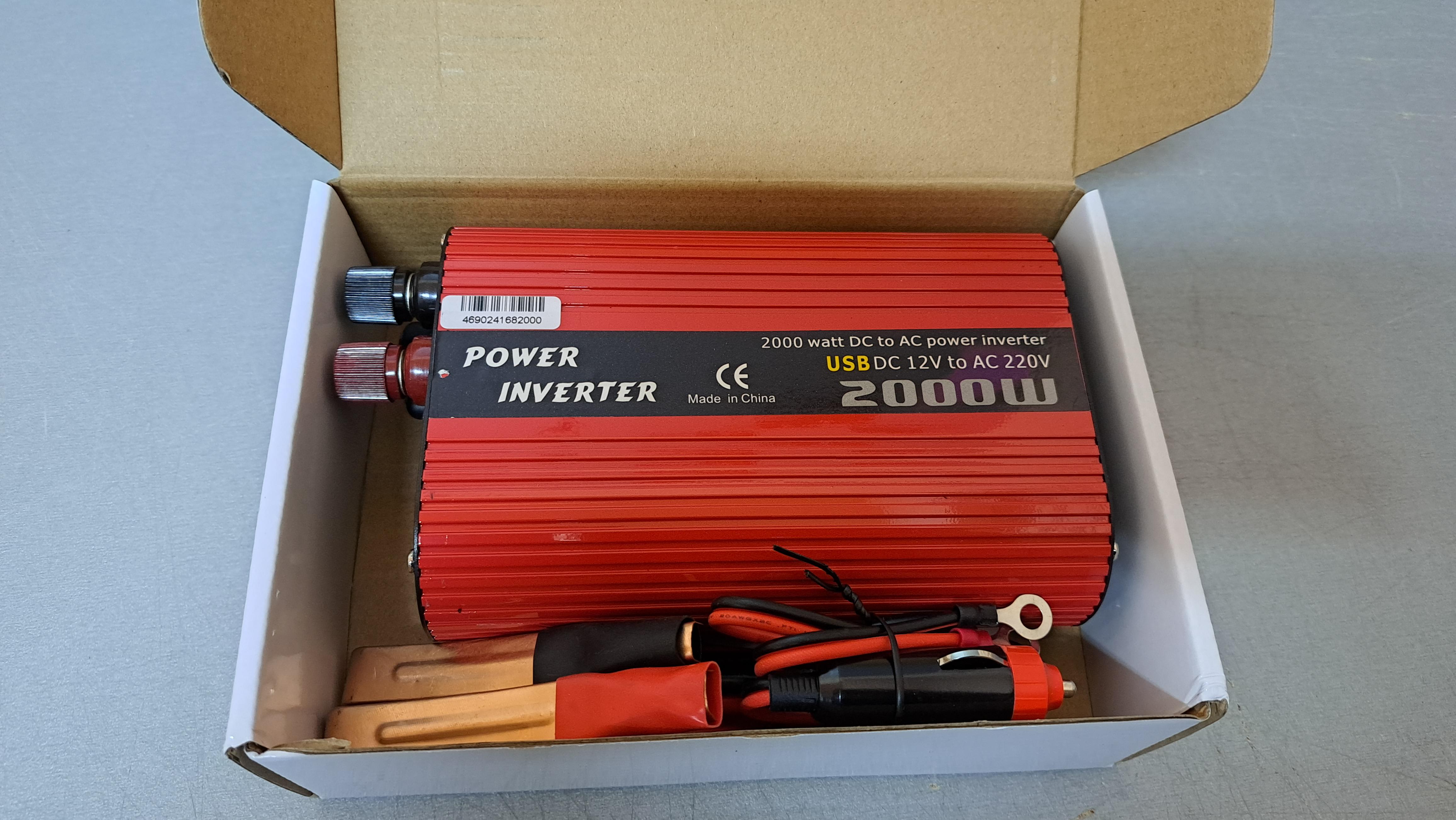 Преобразователь напряжения WIMPEX 12-220V 2000W с сдвоенным USB - фото 2 Преобразователь напряжения WIMPEX 12-220V 2000W с сдвоенным USB - фото 2