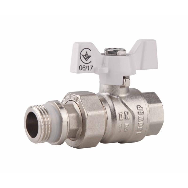 Кран шаровой американка SD Forte с антипротечкой прямой 1" (SD00017973)