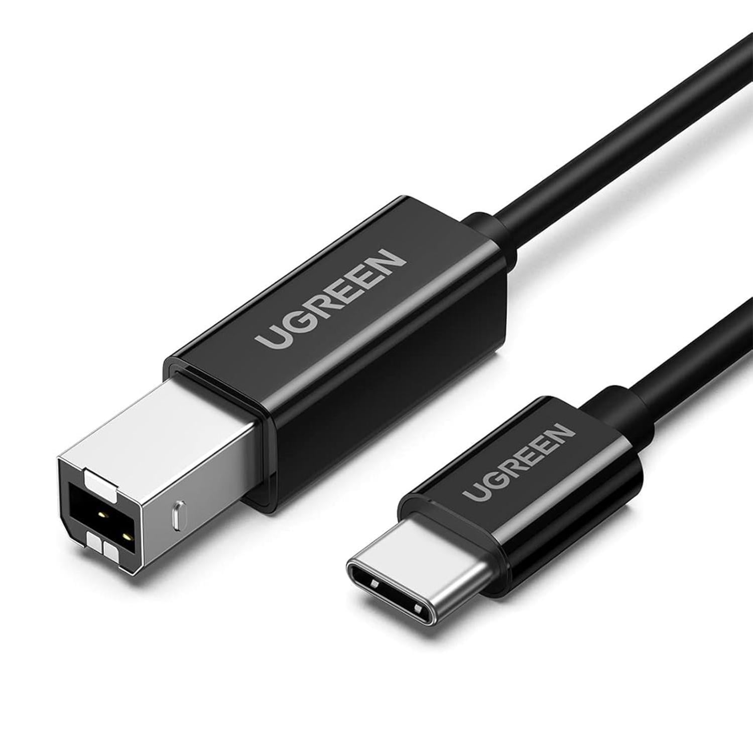 Кабель для принтера UGREEN US241 USB-C/USB-B 2 м Черный (50446)