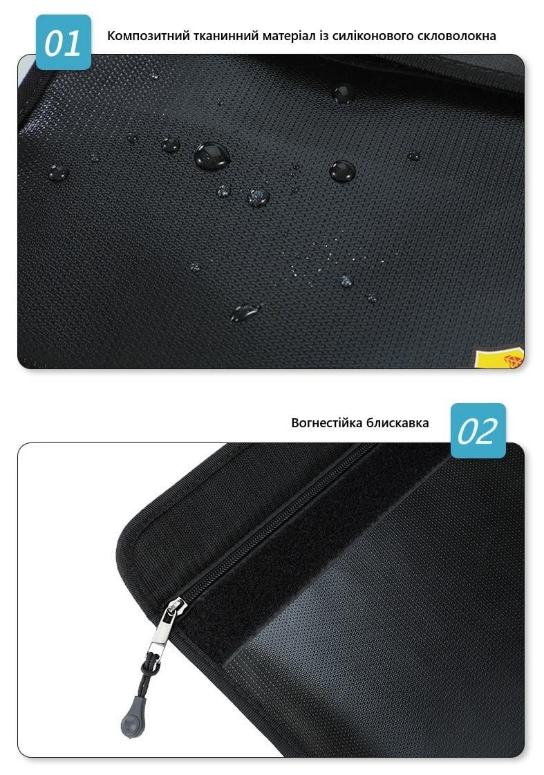 Папка для документов огнестойкая до 1200 С 38х28 см - фото 9 Папка для документов огнестойкая до 1200 С 38х28 см - фото 9