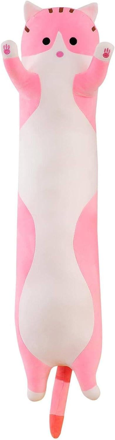 Мягкая игрушка-подушка Кот батон 70 см Розовый (1993903804)