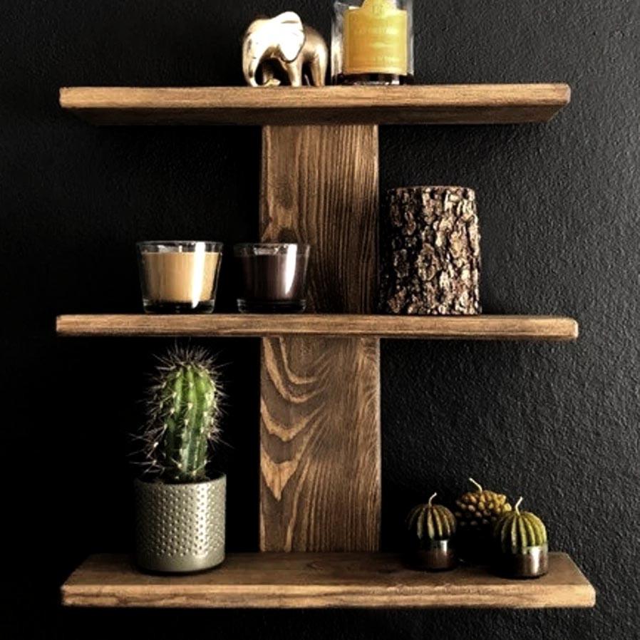 Полка для ванной из дерева Беренхоф Сепия (ВНП/007008)