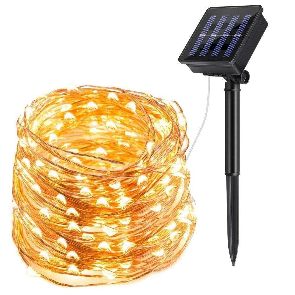 Светодиодная гирлянда Капля росы SOLAR от солнечной батареи 200 LED 20 м
