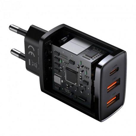 Зарядний пристрій BASEUS Compact PD Charger 30W U/C Black (CCXJ-E01) - фото 5