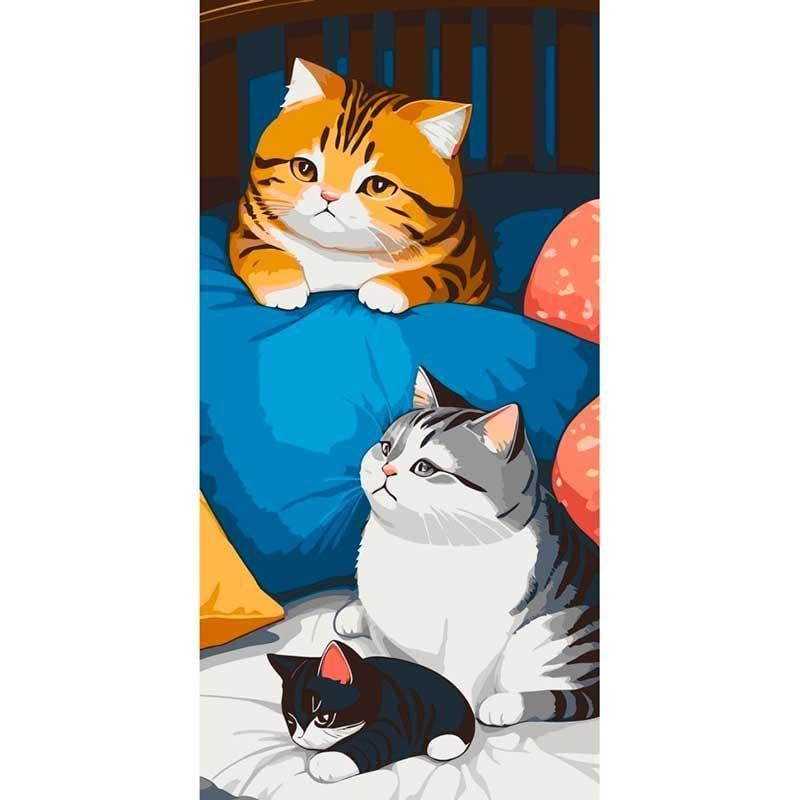 Картина за номерами ART CRAFT Пухнастики 40х80 см (11516-AC)