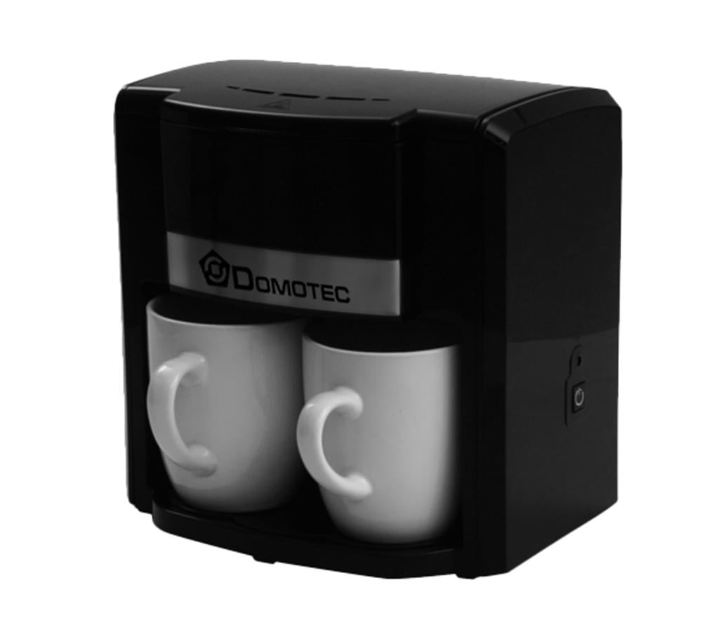 Кавоварка крапельна DOMOTEC MS-0708 з 2 чашками 500 Вт 150 мл Чорний