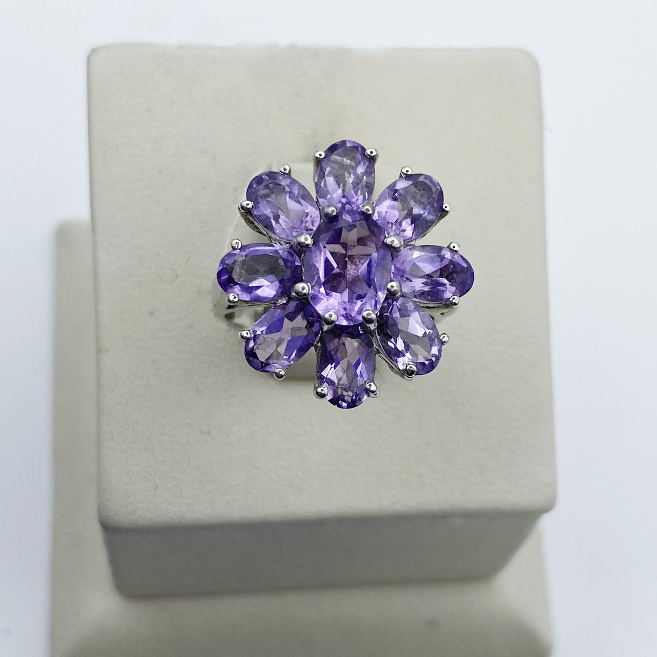 Кольцо серебряное с аметистом р. 17 5,23 г (1991113397)