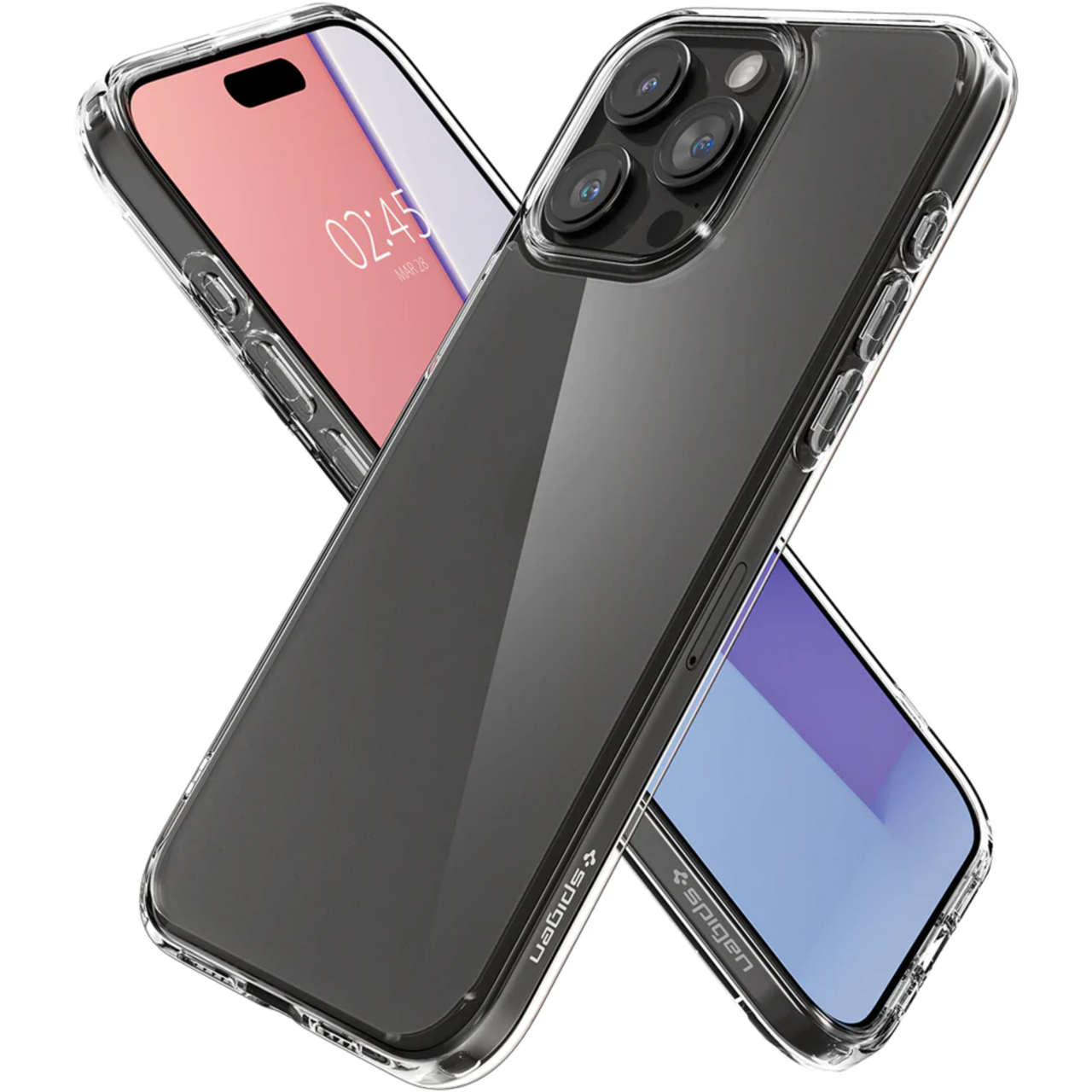 Чехол накладка Spigen Ultra Hybrid Case for iPhone 15 Pro Max Clear (ACS06565) - фото 9