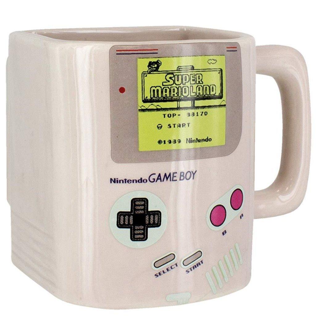 Чашка керамическая 3D Game Boy с дополнительным карманом для печенюшек
